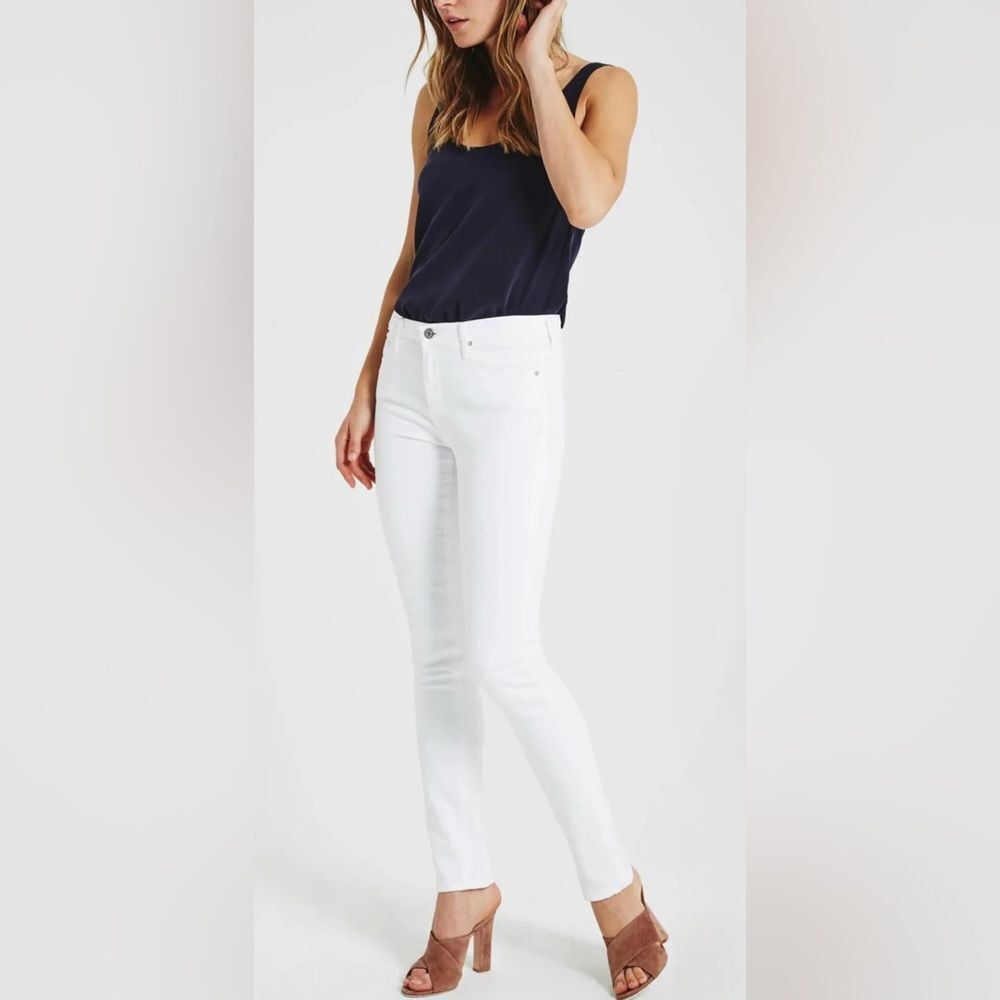 NWT AG Y2K The Prima Cigarette Jeans White Size 27